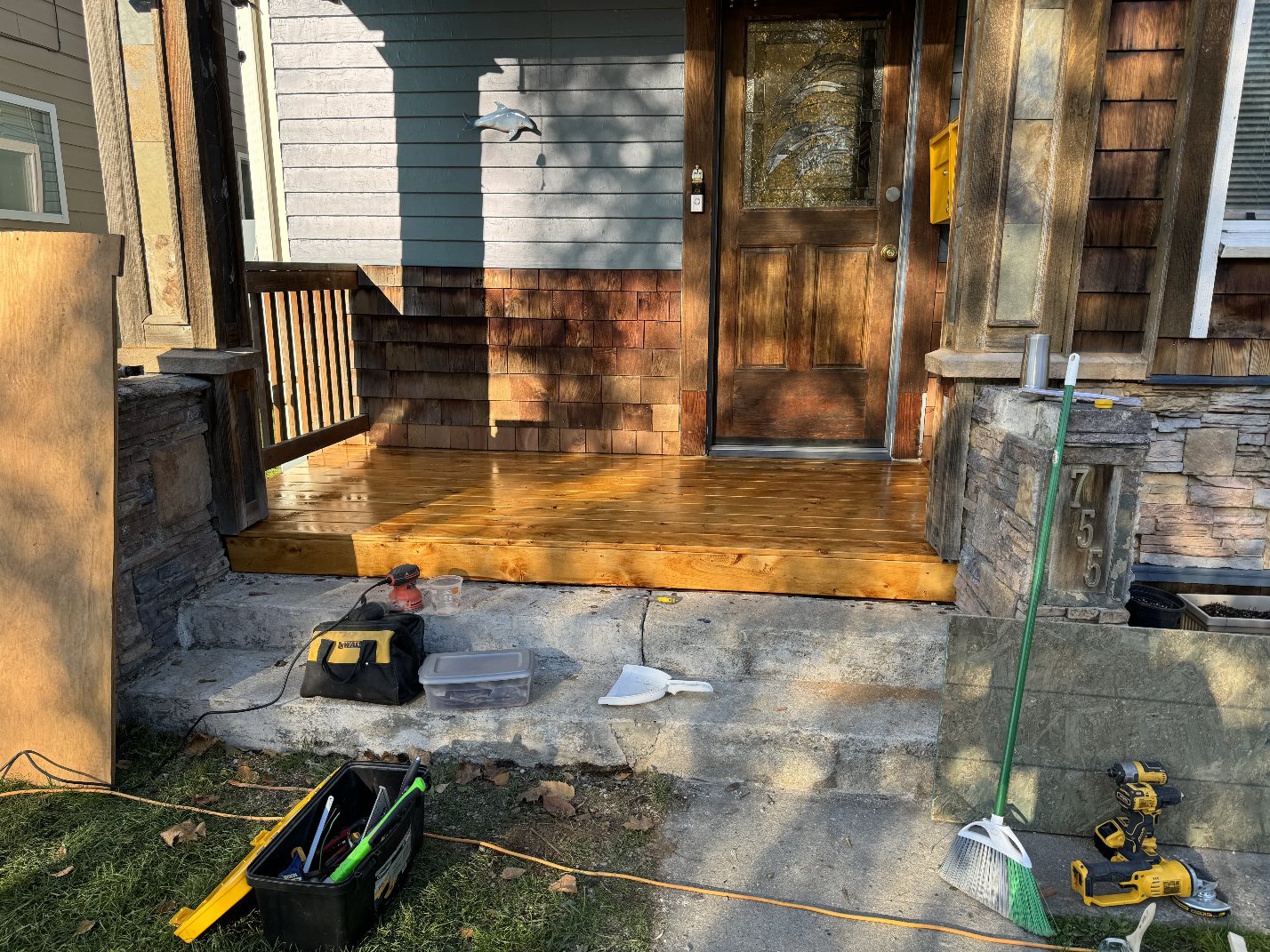 Porch after